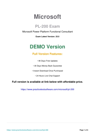 PL-200 PDF Question and Answers