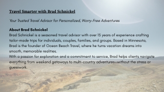 Travel Smarter with Brad Schnickel