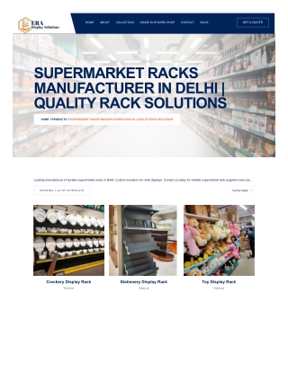 Trusted Supermarket Racks Manufacturer  Quality Retail Rack Solutions