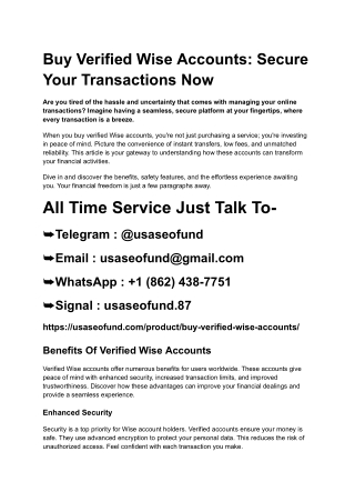 Buy Verified Wise Accounts_ Secure Your Transactions Now (1)