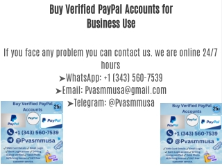 Buy Cheap PayPal Accounts for Personal Use