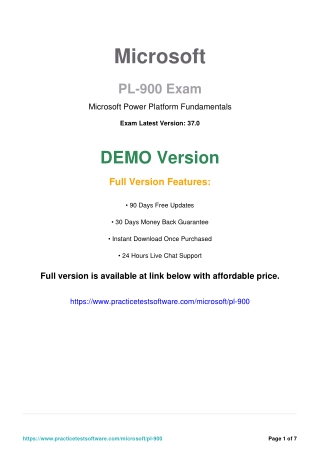 PL-900 PDF Question and Answers