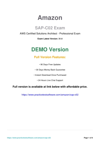 SAP-C02 PDF Question and Answers