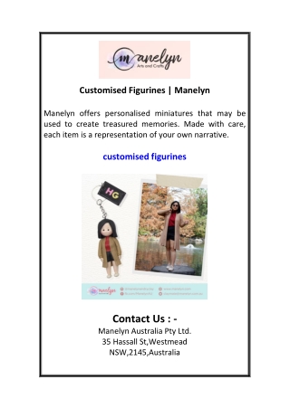 Customised Figurines  Manelyn