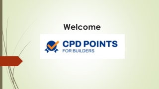 Builders CPD Points Online The Easiest and Cheapest Solution for Builders