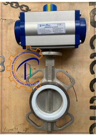 Van bướm inox điều khiển khí nén - vangiatot