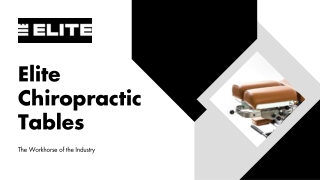 Elite Chiropractic Tables