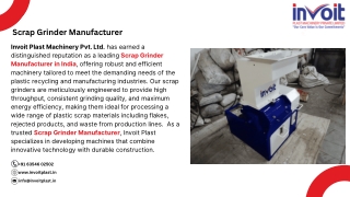 Scrap Grinder Manufacturer