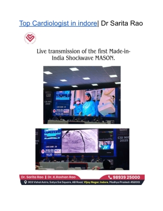 _Live transmission of the first _Made-in-India Shockwave MASON _ Top Cardiologist in Indore