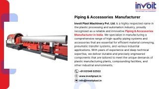 Piping & Accessories  Manufacturer