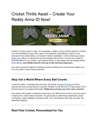 Blackjack Action On – Create Your Reddy Anna ID!