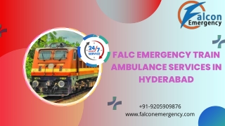 Pick Falc Emergency Train Ambulance in Chennai and Hyderabad for Rapid and Easy Transit