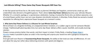 Last-Minute Gifting These Same-Day Flower Bouquets Will Save You