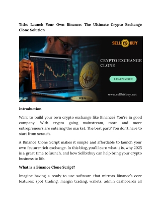 crypto exchange script