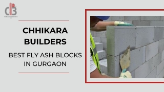 Build Strong with Quality Fly Ash Blocks