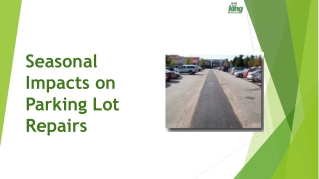 Seasonal Impacts on Parking Lot Repairs