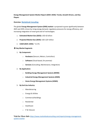 Energy Management System Market Report