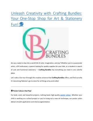 Unleash Creativity with Crafting Bundles (1)