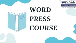 WORD PRESS COURSE