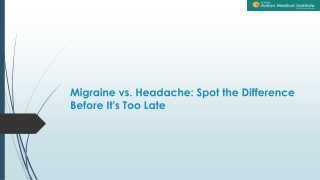 Migraine vs. Headache: Spot the Difference Before It's Too Late