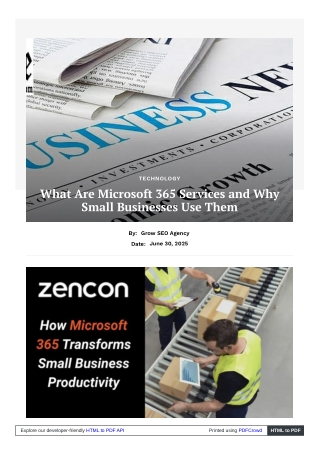 What Are Microsoft 365 Services and Why Small Businesses Use Them