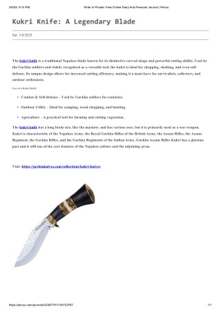 Kukri Knives For Sale in UK: Traditional Strength Meets Modern Use