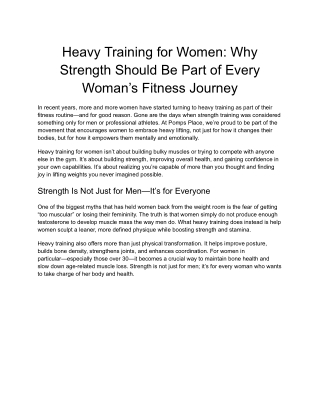 Heavy Training For Women (1)