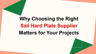 Sail hard plate Supplier