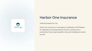 Harbor One Insurance Tailored Protection for You
