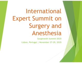 SurgAnesth Summit-2025- prasentation