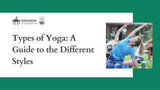 Types of Yoga A Guide to the Different Styles