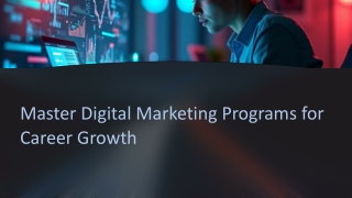 Digital Marketing Programs ppt