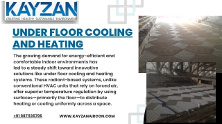 Under Floor Cooling and Heating Systems Revolutionizing Indoor Climate Control in Modern Buildings