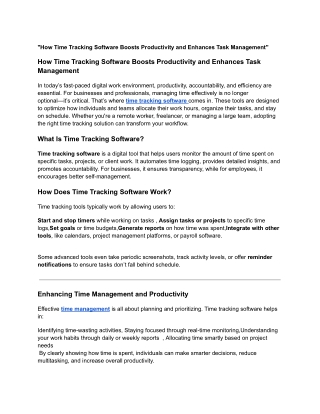 How Time Tracking Software Boosts Productivity and Enhances Task Management (1)