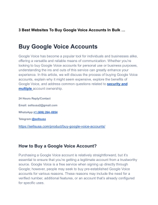 3 Best Websites To Buy Google Voice Accounts In Bulk …