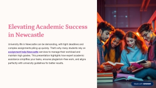 Expert Solutions for Academic Success in Newcastle