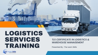 TLS Certificate in Logistics & Warehouse Management