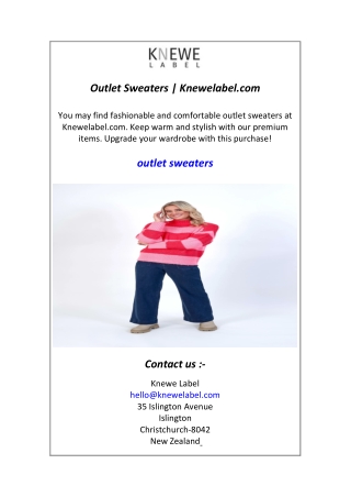 Outlet Sweaters  Knewelabel.com