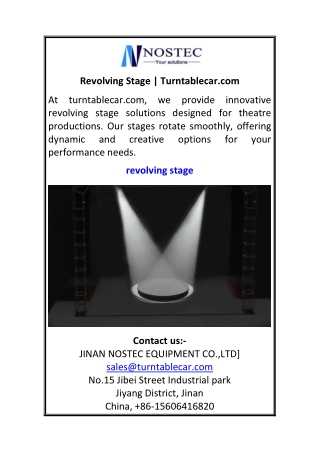 Revolving Stage Turntablecar.com
