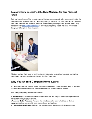 Right Mortgage for Your Financial Future