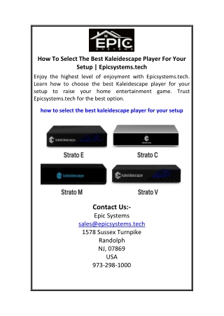 How To Select The Best Kaleidescape Player For Your Setup  Epicsystems.tech.pdf 3