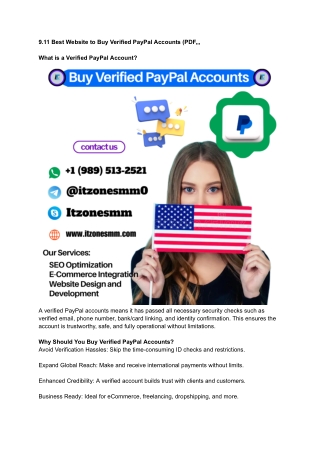 9.11 Best Website to Buy Verified PayPal Accounts (PDF...