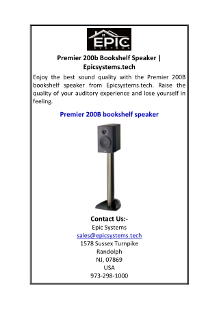 Premier 200b Bookshelf Speaker  Epicsystems.tech.pdf 5