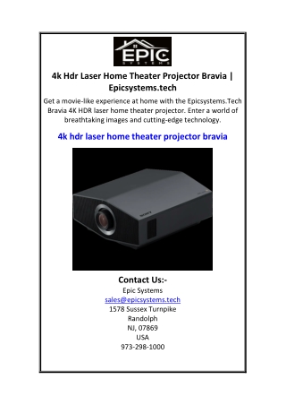 4k Hdr Laser Home Theater Projector Bravia  Epicsystems.tech.pdf 6