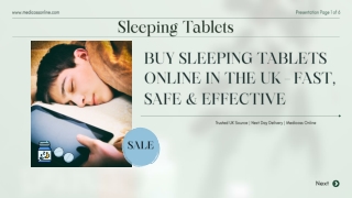 Buy Sleeping Tablets Online in the UK