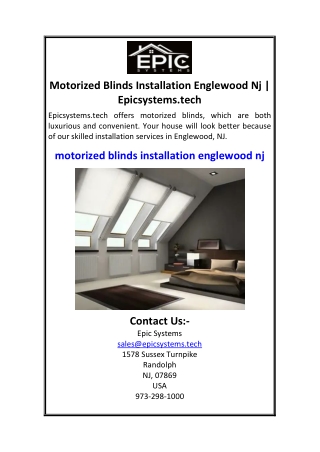 Motorized Blinds Installation Englewood Nj  Epicsystems.tech.pdf 7