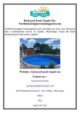 Backyard Pools Tupelo Ms   Northmississippiswimmingpools.com