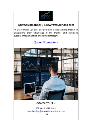 Spxverticaloptions  Spxverticaloptions.com