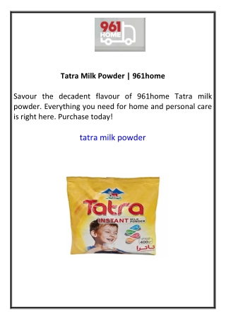 Tatra Milk Powder 961home