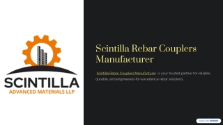 Scintilla-Rebar-Couplers-Manufacturer